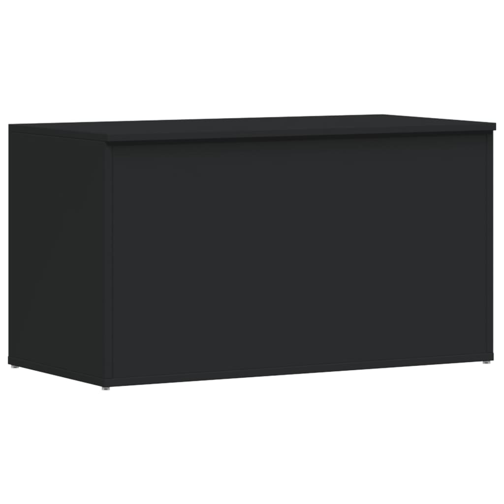 vidaXL Cufăr de depozitare, negru, 84x42x46 cm, lemn compozit vidaXL Cufăr de depozitare, negru, 84x42x46 cm, lemn compozit