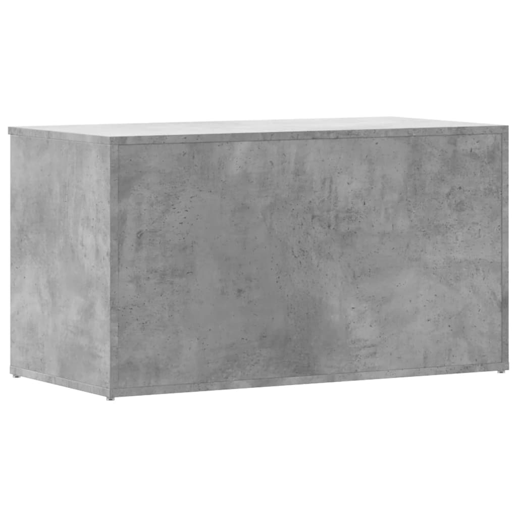 vidaXL Cufăr de depozitare, gri beton, 84x42x46 cm, lemn compozit vidaXL Cufăr de depozitare, gri beton, 84x42x46 cm, lemn compozit