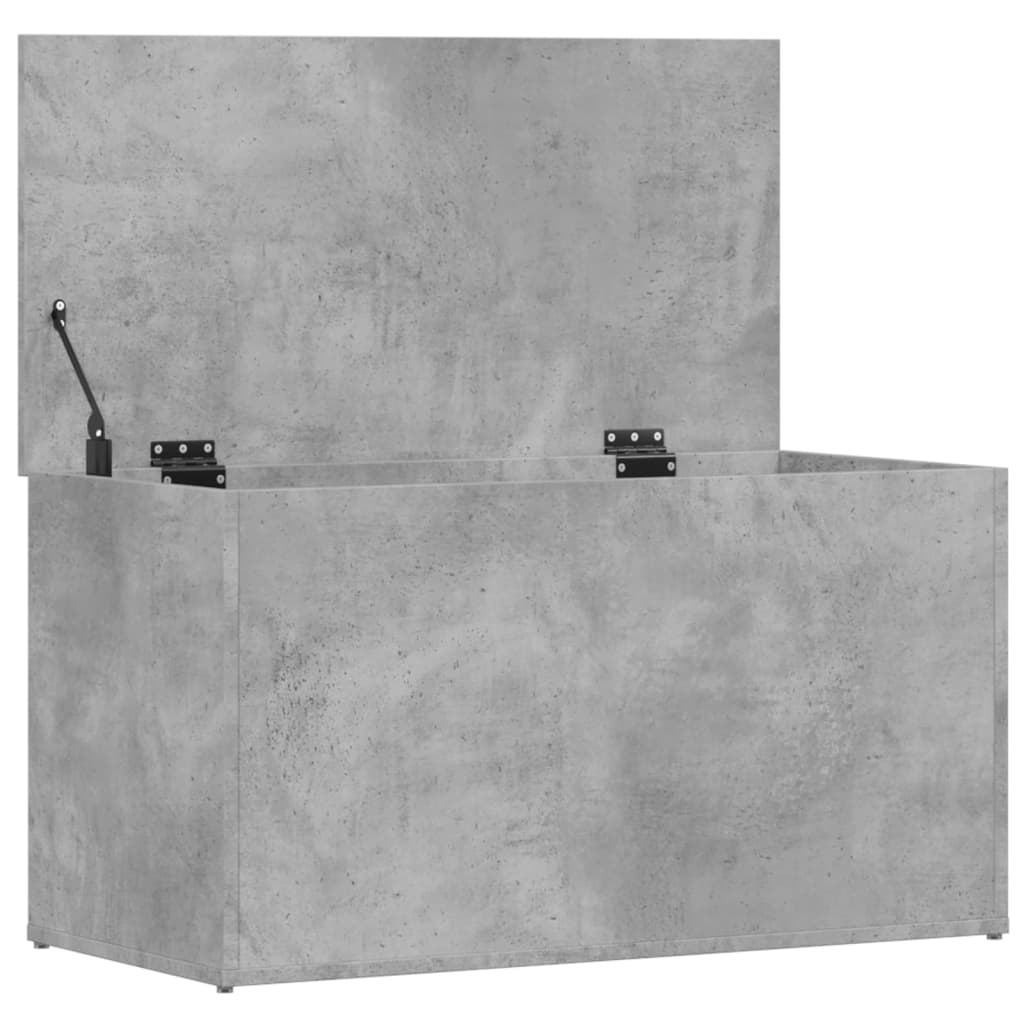 vidaXL Cufăr de depozitare, gri beton, 84x42x46 cm, lemn compozit vidaXL Cufăr de depozitare, gri beton, 84x42x46 cm, lemn compozit