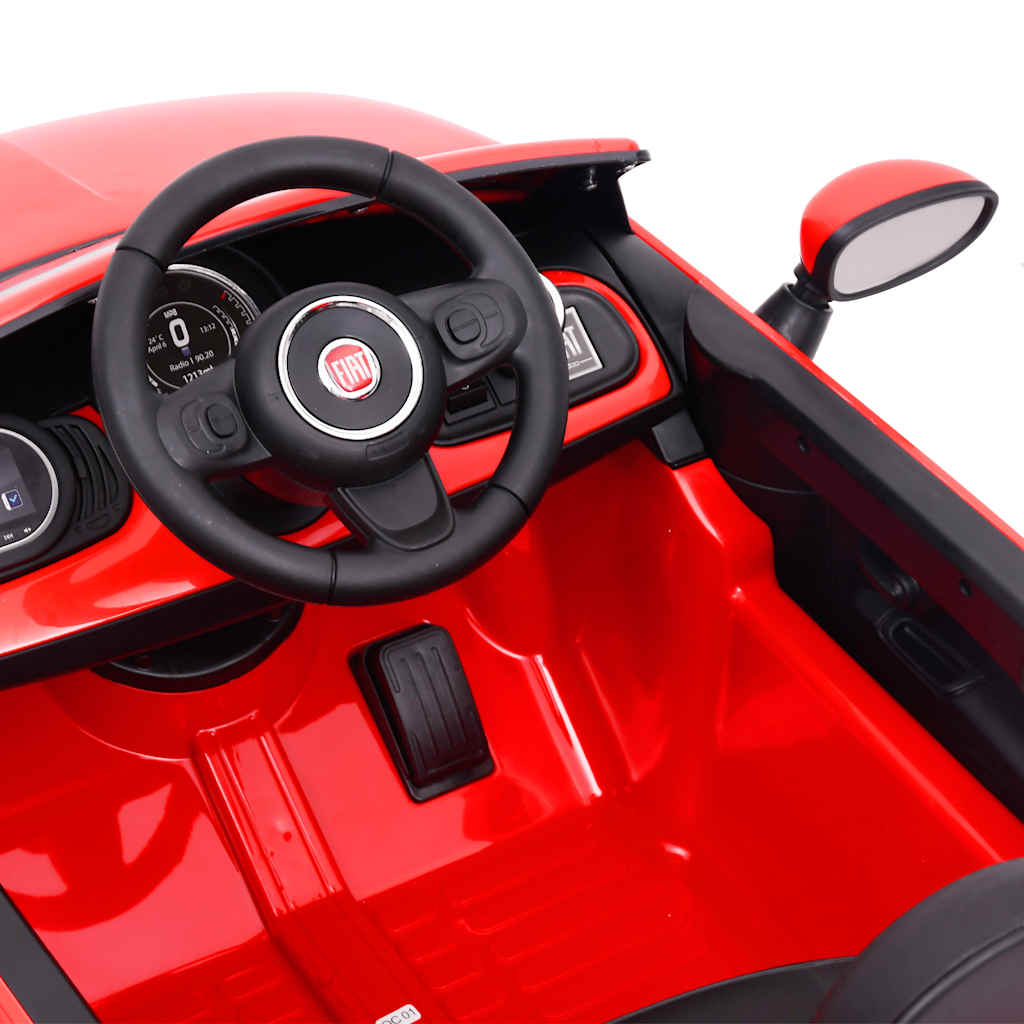 vidaXL Mașină electrică pentru copii Fiat 500, roșu vidaXL Mașină electrică pentru copii Fiat 500, roșu