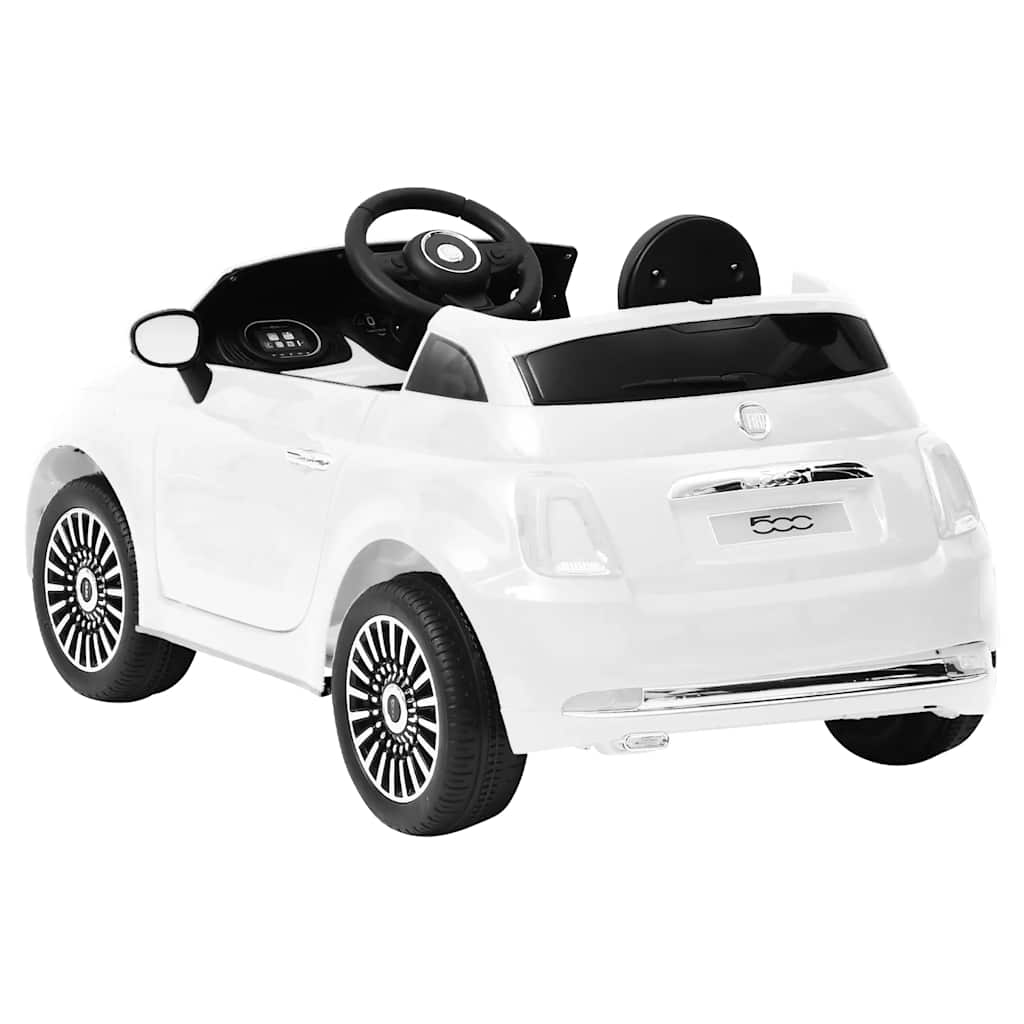 vidaXL Mașină electrică pentru copii Fiat 500, alb vidaXL Mașină electrică pentru copii Fiat 500, alb