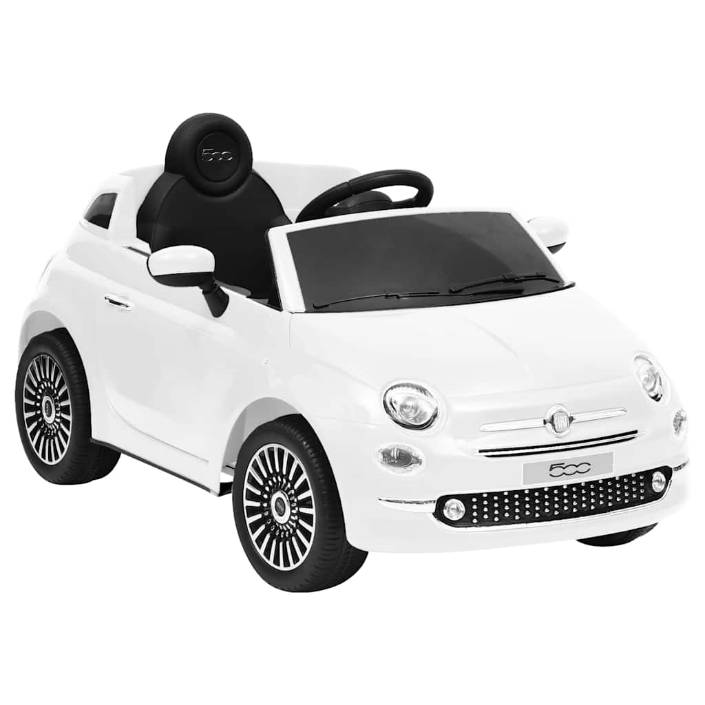 vidaXL Mașină electrică pentru copii Fiat 500, alb vidaXL Mașină electrică pentru copii Fiat 500, alb