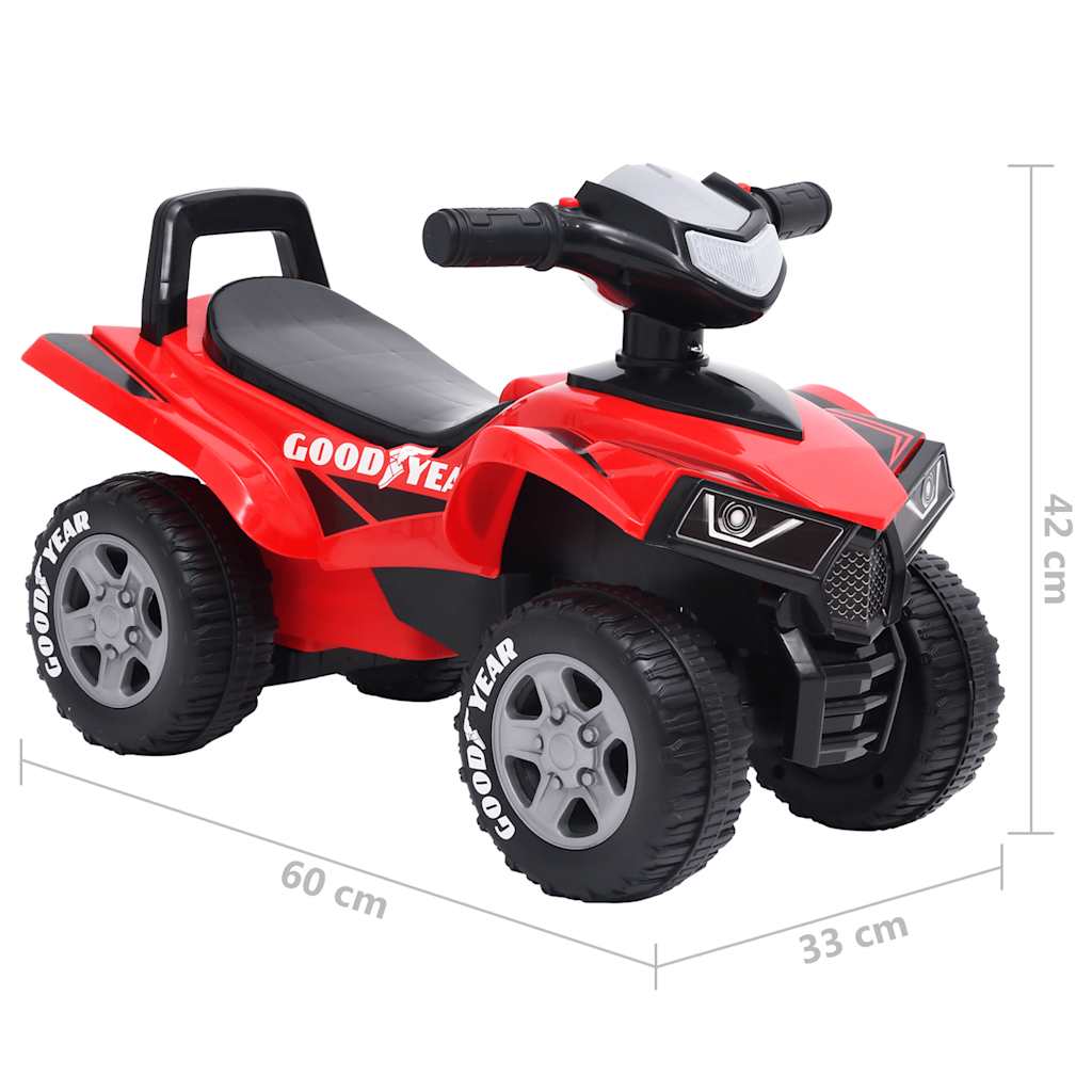 vidaXL ATV ride-on pentru copii Good Year, roșu