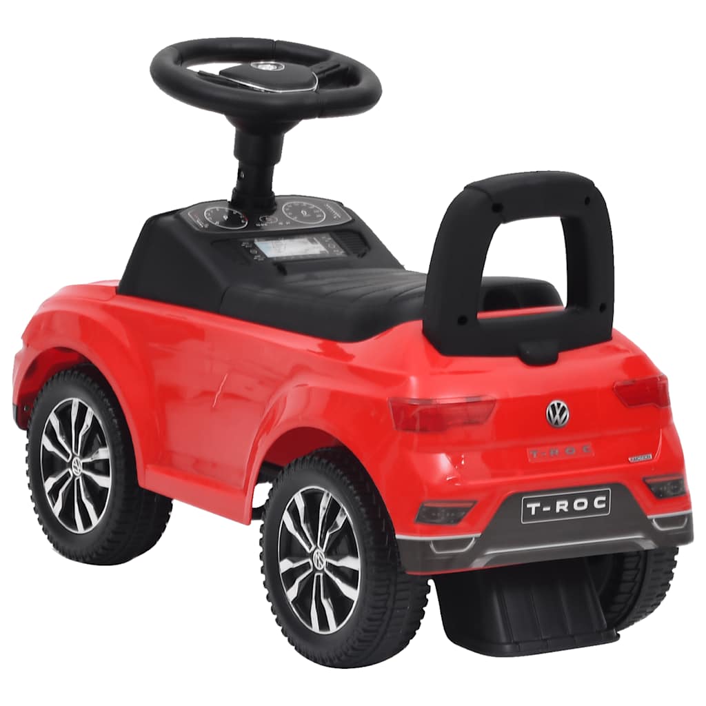 vidaXL Mașinuță primii pași Volkswagen T-Roc, roșu vidaXL Mașinuță primii pași Volkswagen T-Roc, roșu
