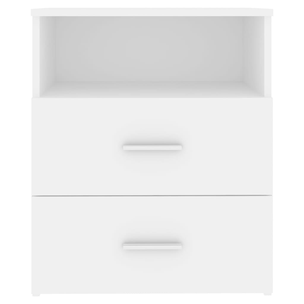 vidaXL Noptiere, 2 buc., alb, 50x32x60 cm vidaXL Noptiere, 2 buc., alb, 50x32x60 cm