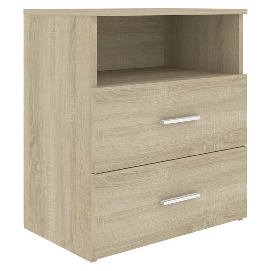 vidaXL Noptiere, 2 buc., stejar sonoma, 50x32x60 cm vidaXL Noptiere, 2 buc., stejar sonoma, 50x32x60 cm