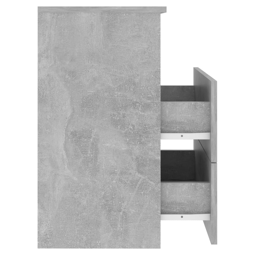 vidaXL Noptieră, gri beton, 50x32x60 cm