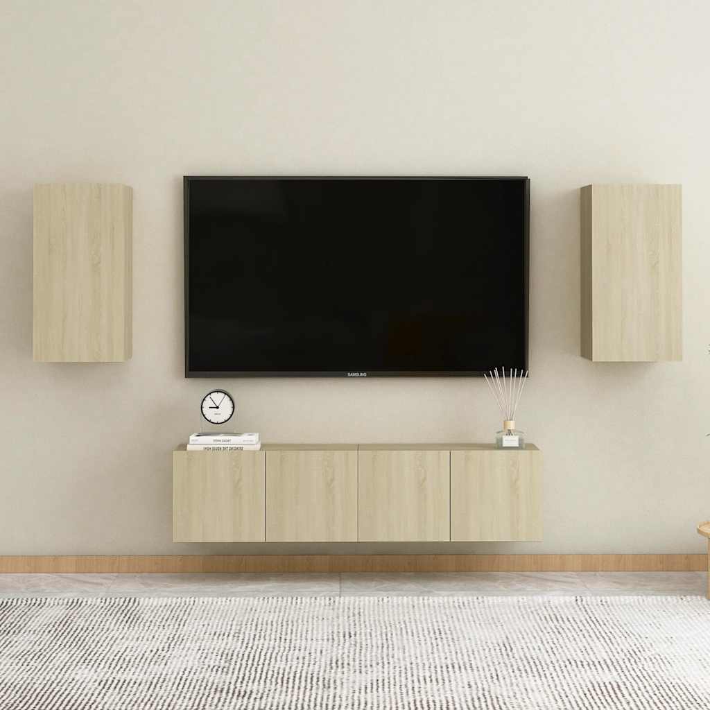 vidaXL Comodă TV, stejar Sonoma, 30,5x30x60 cm, lemn prelucrat vidaXL Comodă TV, stejar Sonoma, 30,5x30x60 cm, lemn prelucrat
