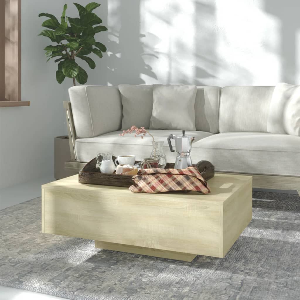 vidaXL Măsuță de cafea, stejar sonoma, 85x55x31 cm, lemn prelucrat