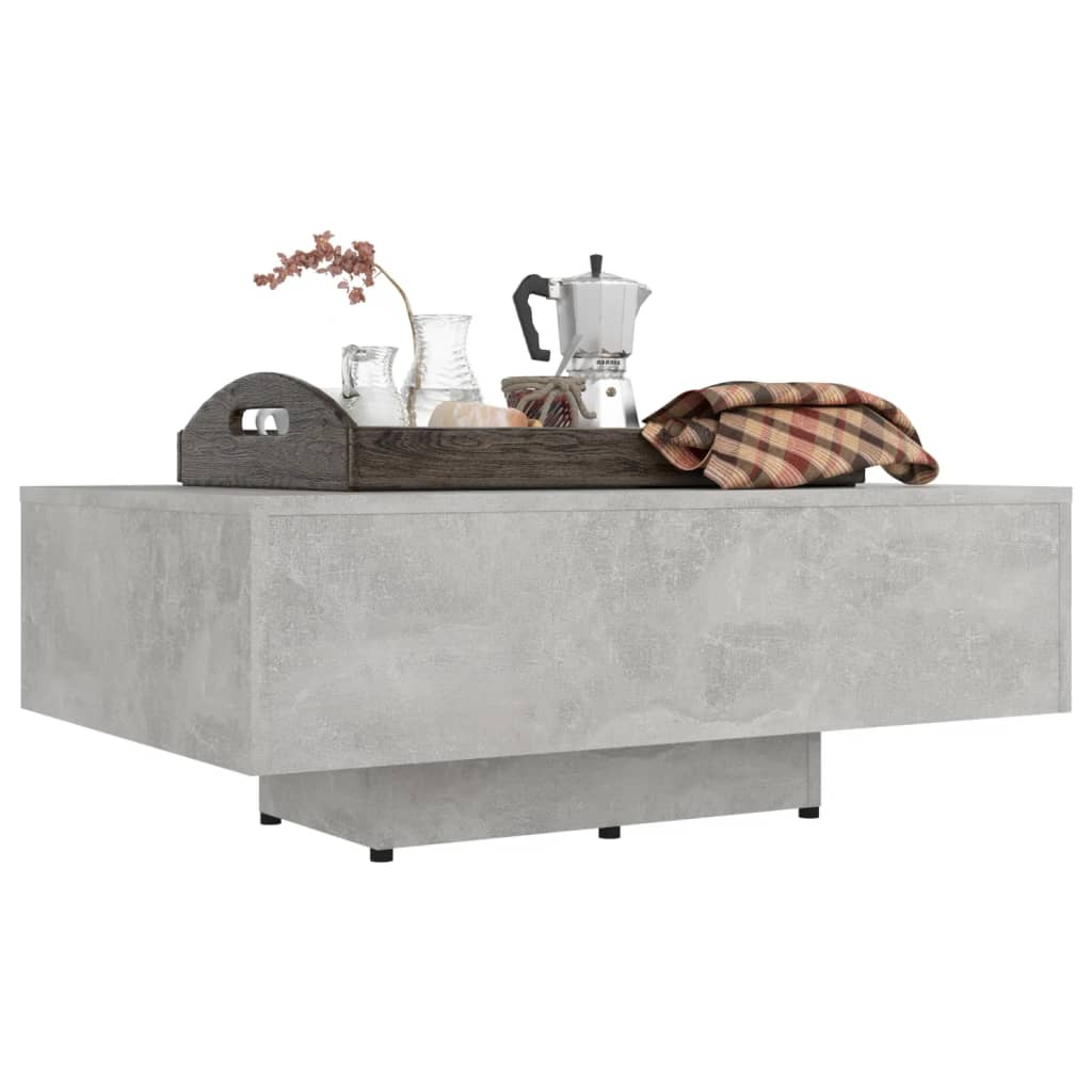 vidaXL Măsuță de cafea, gri beton, 85x55x31 cm, lemn prelucrat vidaXL Măsuță de cafea, gri beton, 85x55x31 cm, lemn prelucrat