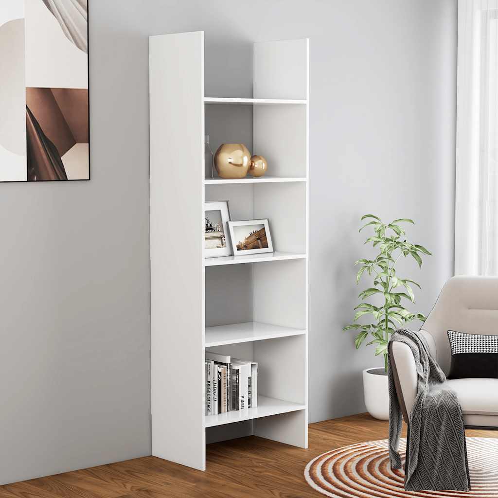 vidaXL Bibliotecă, alb, 60x35x180 cm, lemn prelucrat vidaXL Bibliotecă, alb, 60x35x180 cm, lemn prelucrat