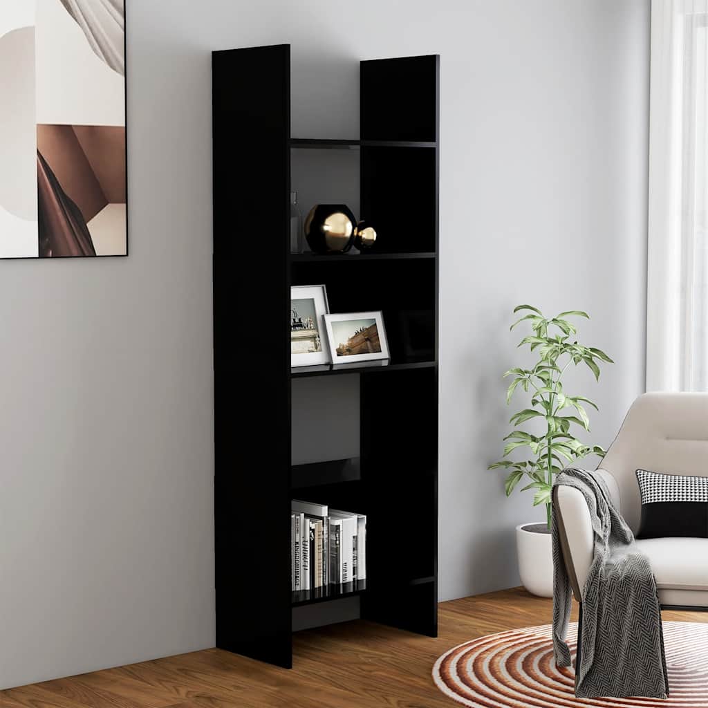 vidaXL Bibliotecă, negru, 60x35x180 cm, lemn prelucrat vidaXL Bibliotecă, negru, 60x35x180 cm, lemn prelucrat