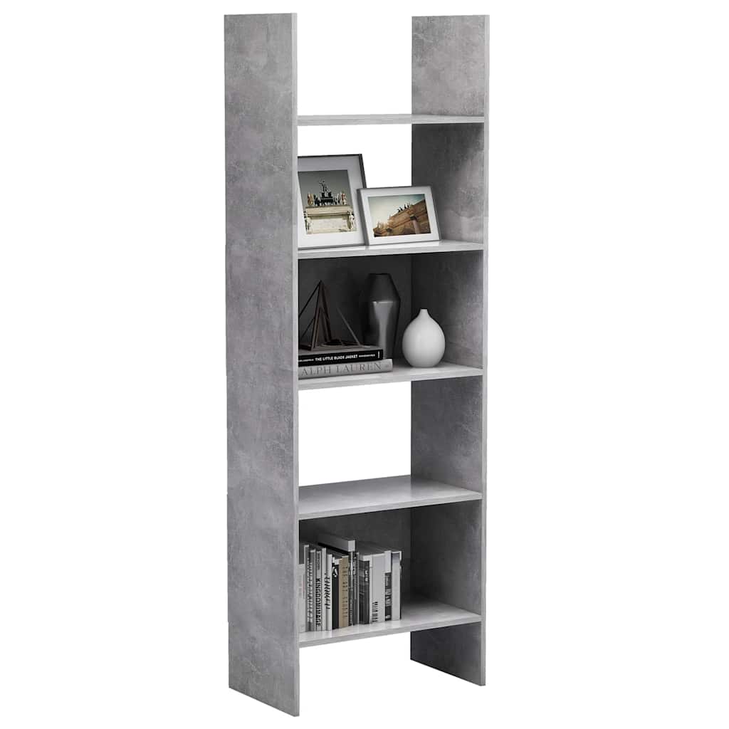 vidaXL Bibliotecă, gri beton, 60x35x180 cm, lemn prelucrat vidaXL Bibliotecă, gri beton, 60x35x180 cm, lemn prelucrat