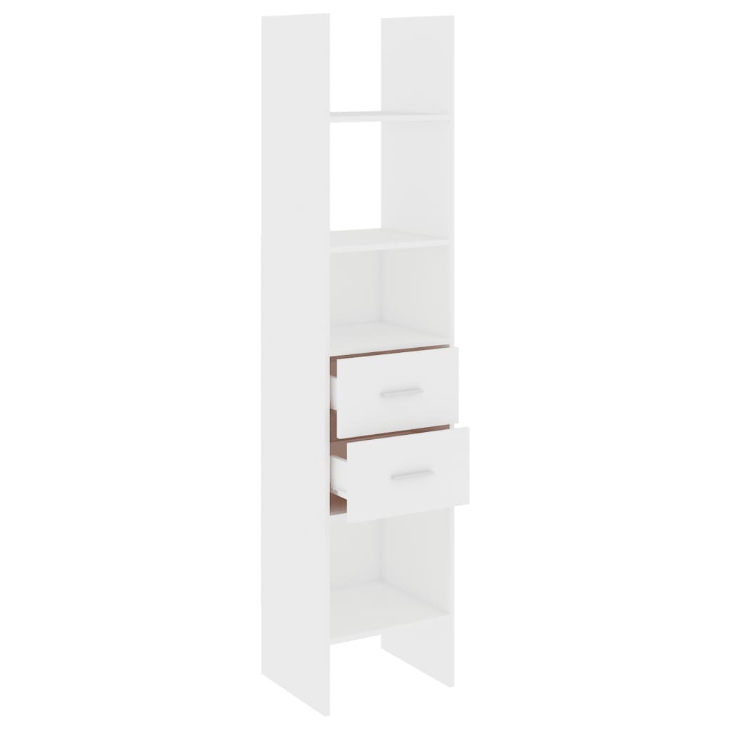 vidaXL Bibliotecă, alb, 40x35x180 cm, lemn prelucrat vidaXL Bibliotecă, alb, 40x35x180 cm, lemn prelucrat