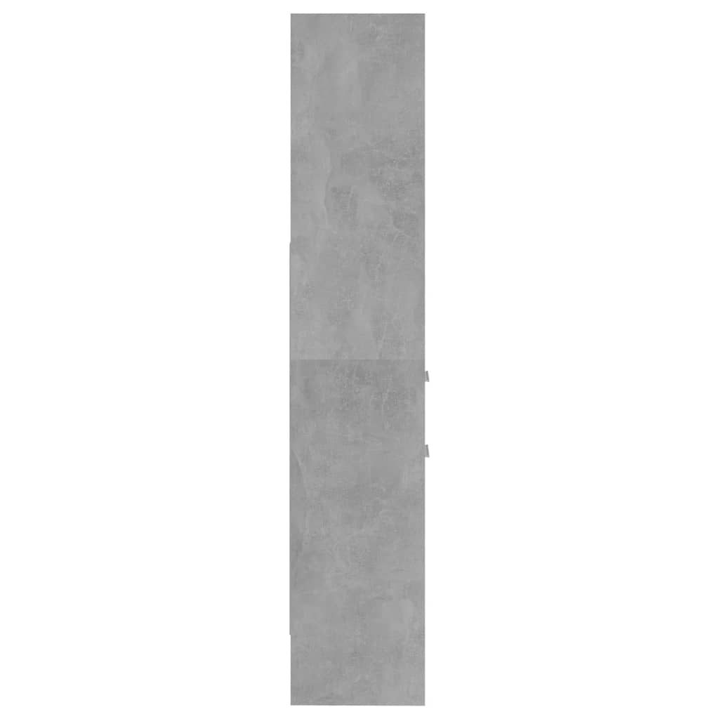 vidaXL Bibliotecă, gri beton, 40x35x180 cm, lemn prelucrat vidaXL Bibliotecă, gri beton, 40x35x180 cm, lemn prelucrat