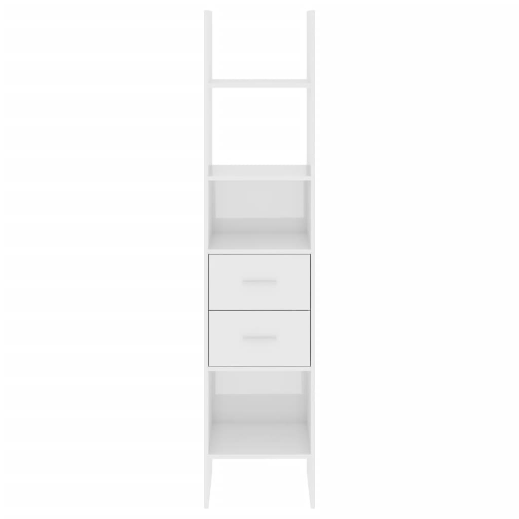 vidaXL Bibliotecă, alb extralucios, 40x35x180 cm, lemn prelucrat vidaXL Bibliotecă, alb extralucios, 40x35x180 cm, lemn prelucrat