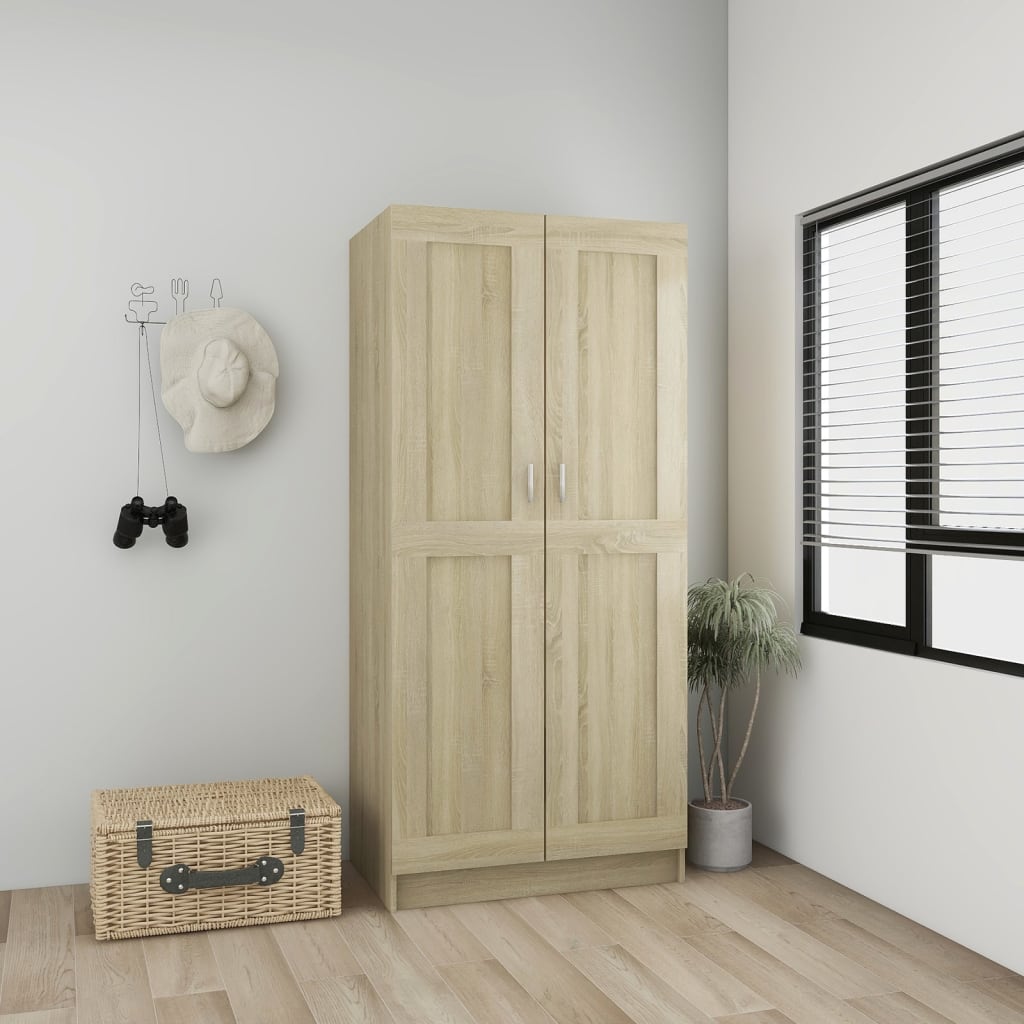 vidaXL Șifonier, stejar sonoma, 82,5x51,5x180 cm, lemn prelucrat vidaXL Șifonier, stejar sonoma, 82,5x51,5x180 cm, lemn prelucrat