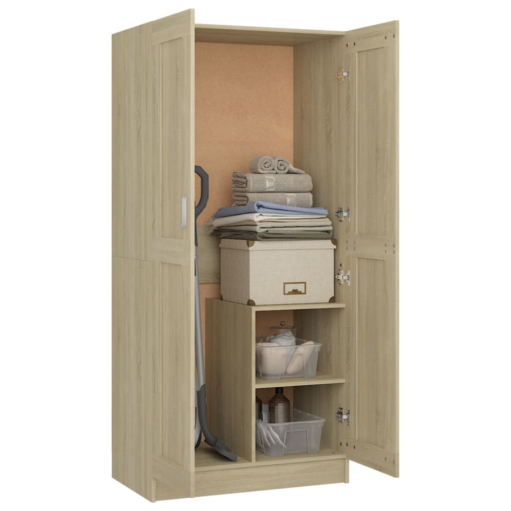 vidaXL Șifonier, stejar sonoma, 82,5x51,5x180 cm, lemn prelucrat vidaXL Șifonier, stejar sonoma, 82,5x51,5x180 cm, lemn prelucrat