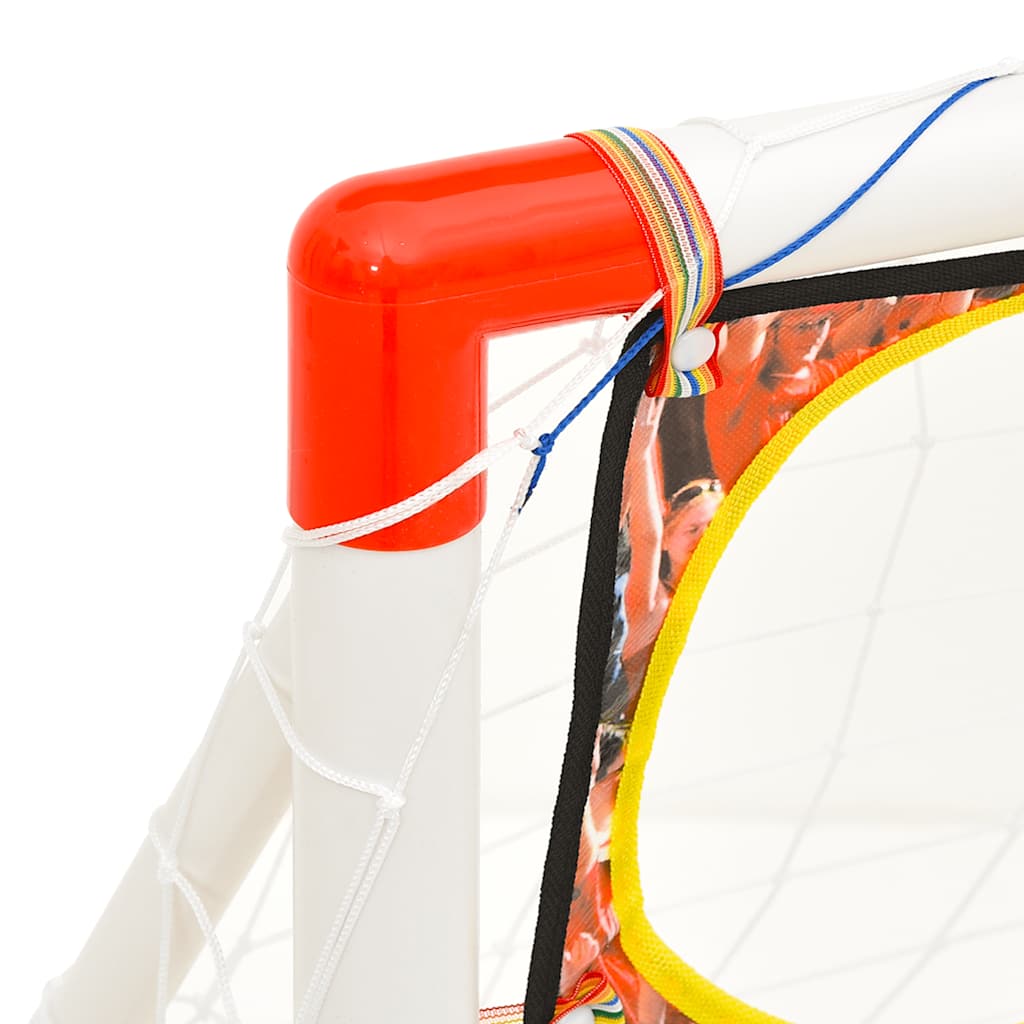vidaXL Set poartă de fotbal copii cu perete de poartă 120x51x77,5 cm vidaXL Set poartă de fotbal copii cu perete de poartă 120x51x77,5 cm