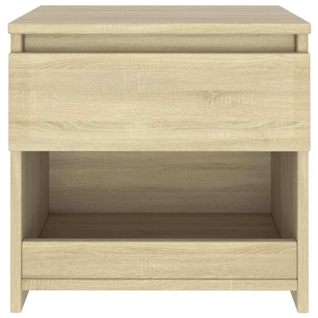 vidaXL Noptiere, 2 buc., stejar Sonoma, 40x30x39 cm, lemn prelucrat