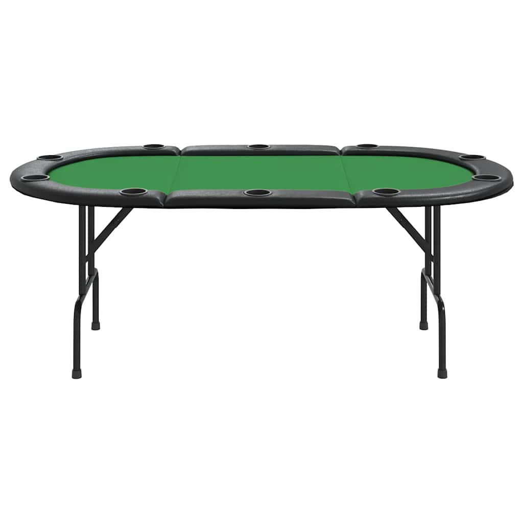 vidaXL Masă de poker pliabilă, 10 jucători, verde, 207x106x76 cm vidaXL Masă de poker pliabilă, 10 jucători, verde, 207x106x76 cm