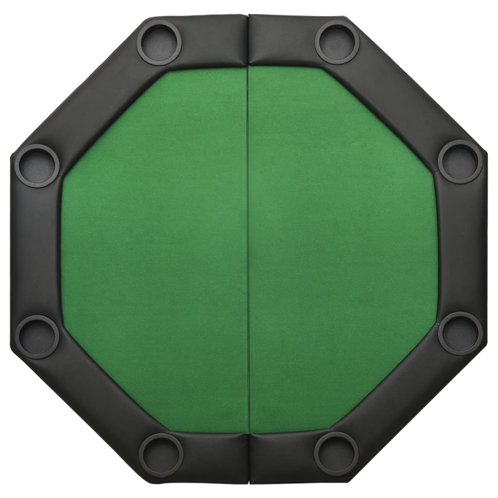 vidaXL Masă de poker pliabilă, 8 jucători, verde, 108x108x75 cm vidaXL Masă de poker pliabilă, 8 jucători, verde, 108x108x75 cm