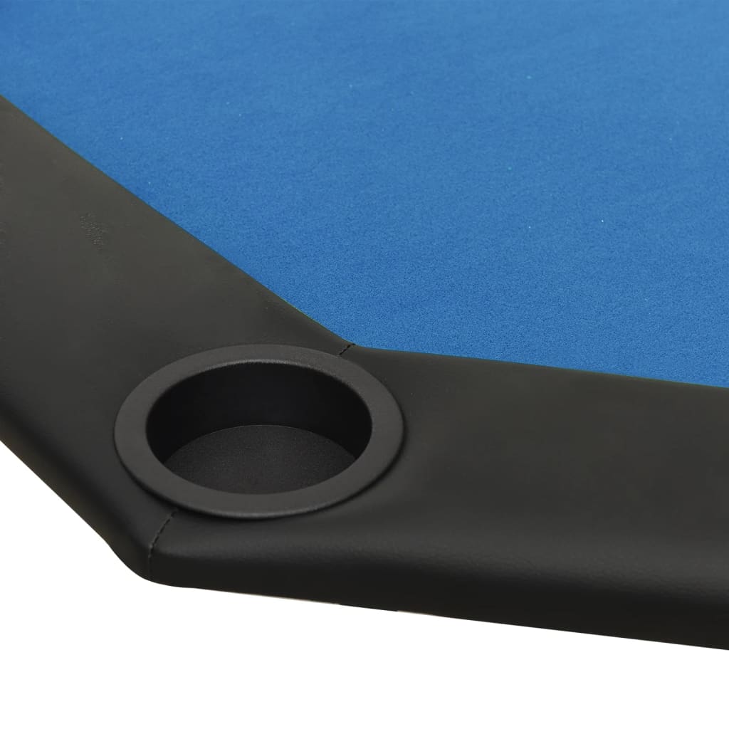 vidaXL Masă de poker pliabilă, 8 jucători, albastru, 108x108x75 cm vidaXL Masă de poker pliabilă, 8 jucători, albastru, 108x108x75 cm