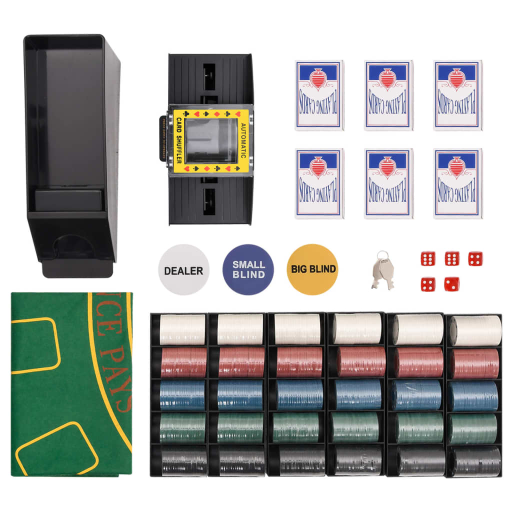 vidaXL Set de jetoane de poker 600 buc. 4 g vidaXL Set de jetoane de poker 600 buc. 4 g