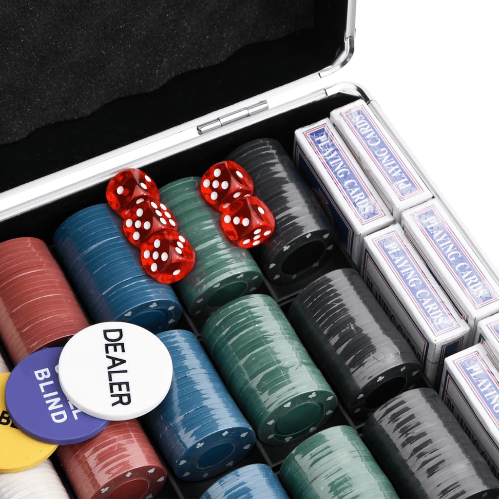 vidaXL Set de jetoane de poker 600 buc. 4 g vidaXL Set de jetoane de poker 600 buc. 4 g