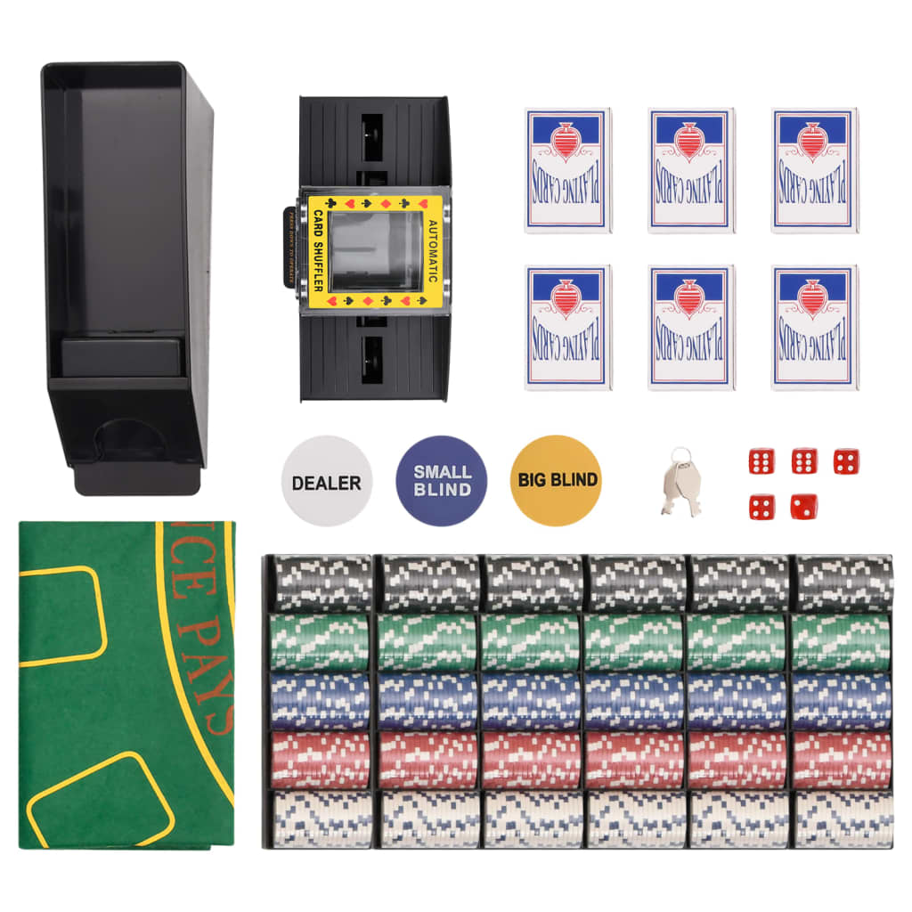 vidaXL Set de jetoane de poker 600 buc. 11,5 g vidaXL Set de jetoane de poker 600 buc. 11,5 g