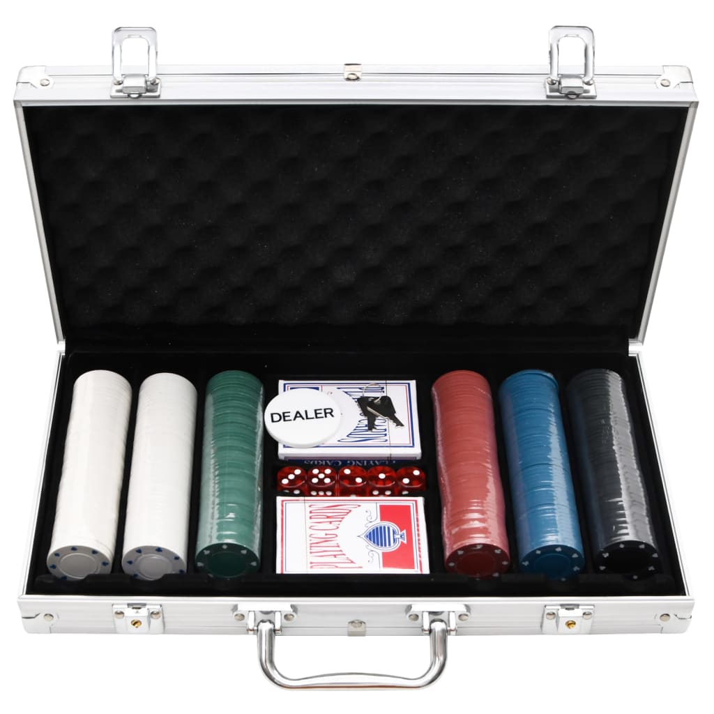 vidaXL Set de jetoane de poker 300 buc. 4 g vidaXL Set de jetoane de poker 300 buc. 4 g