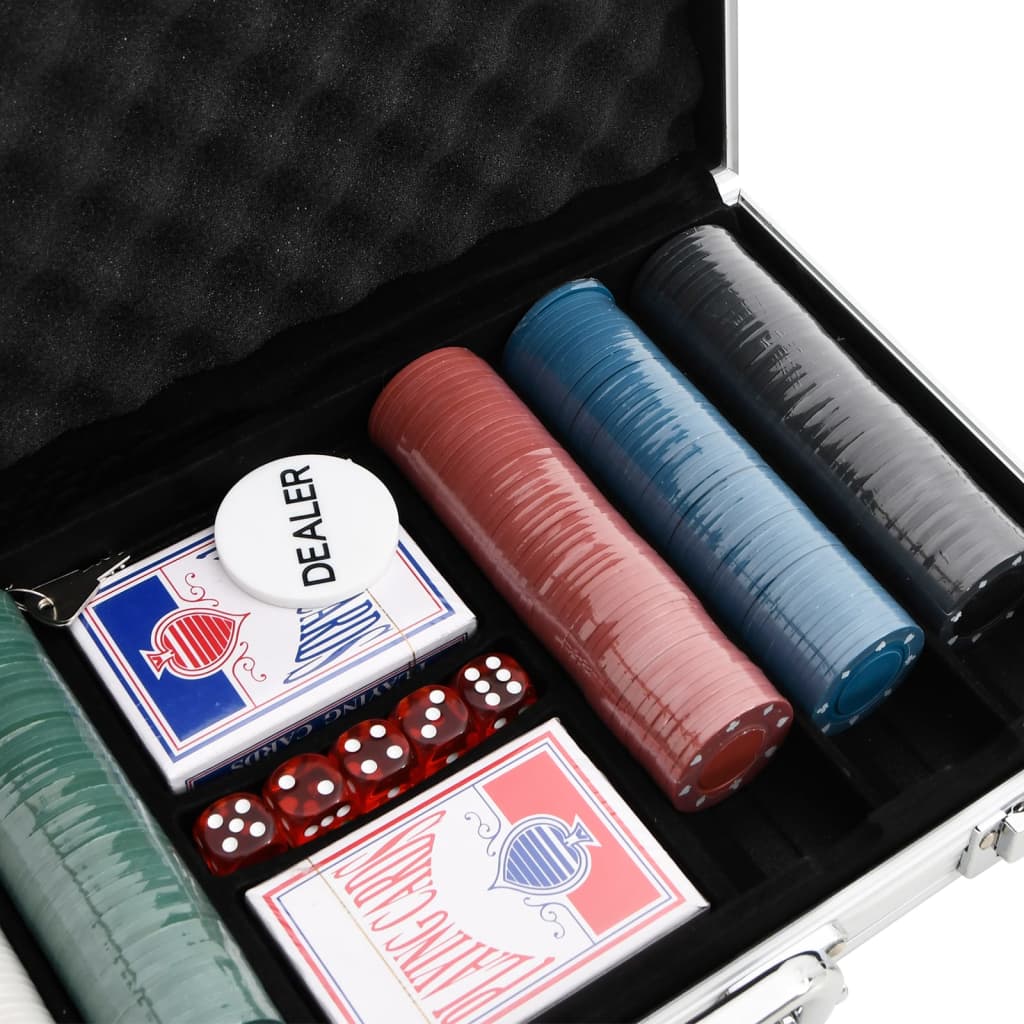 vidaXL Set de jetoane de poker 300 buc. 4 g vidaXL Set de jetoane de poker 300 buc. 4 g