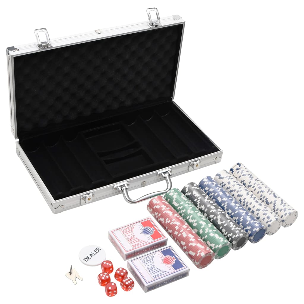 vidaXL Set de jetoane de poker 300 buc. 11,5 g vidaXL Set de jetoane de poker 300 buc. 11,5 g