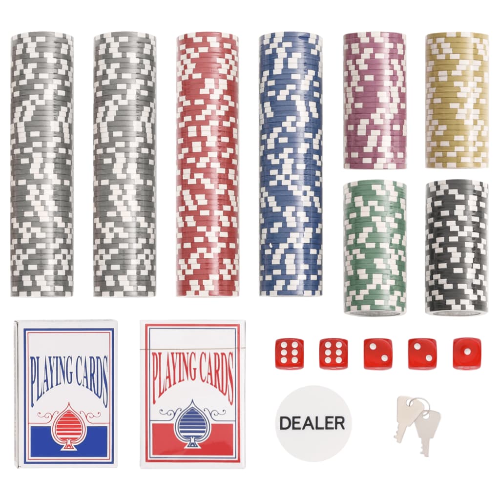 vidaXL Set de jetoane de poker 300 buc. 11,5 g vidaXL Set de jetoane de poker 300 buc. 11,5 g