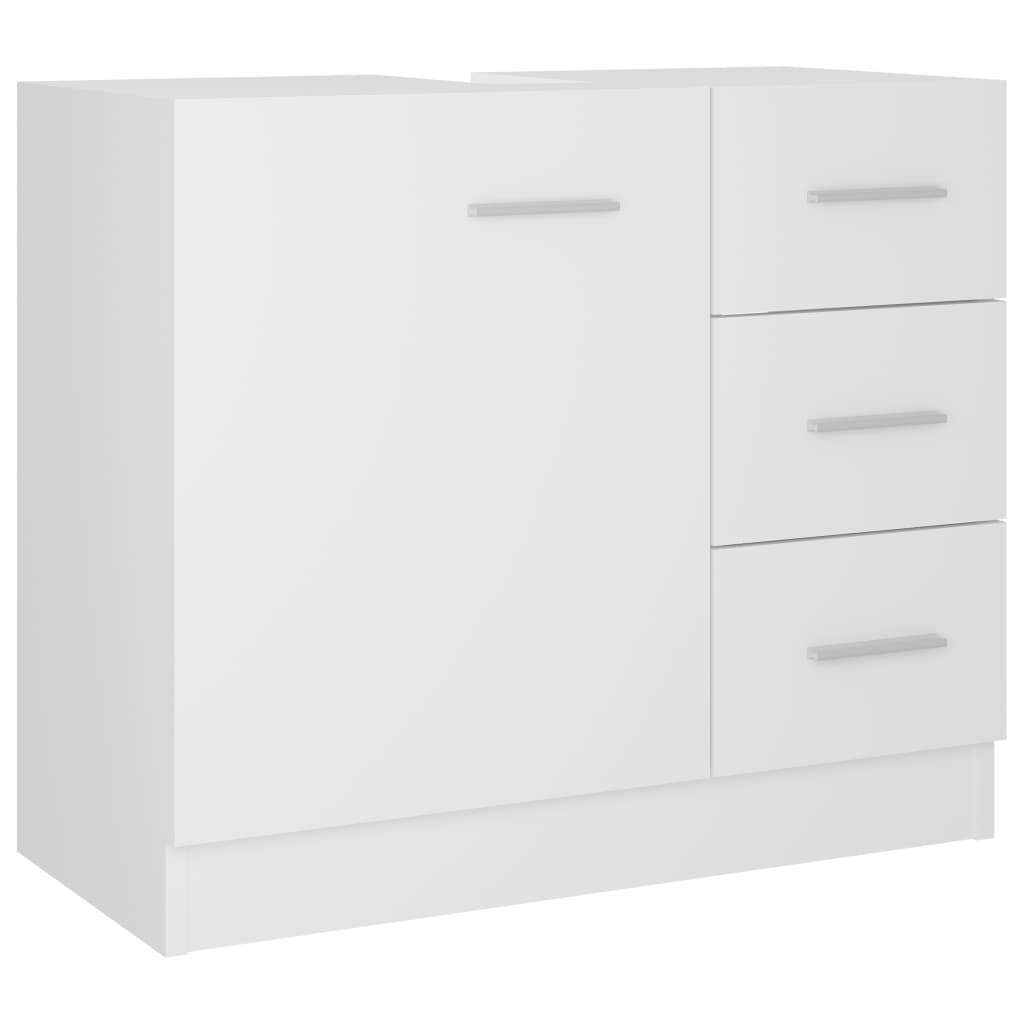 vidaXL Mască de chiuvetă, alb, 63 x 30 x 54 cm, PAL vidaXL Mască de chiuvetă, alb, 63 x 30 x 54 cm, PAL