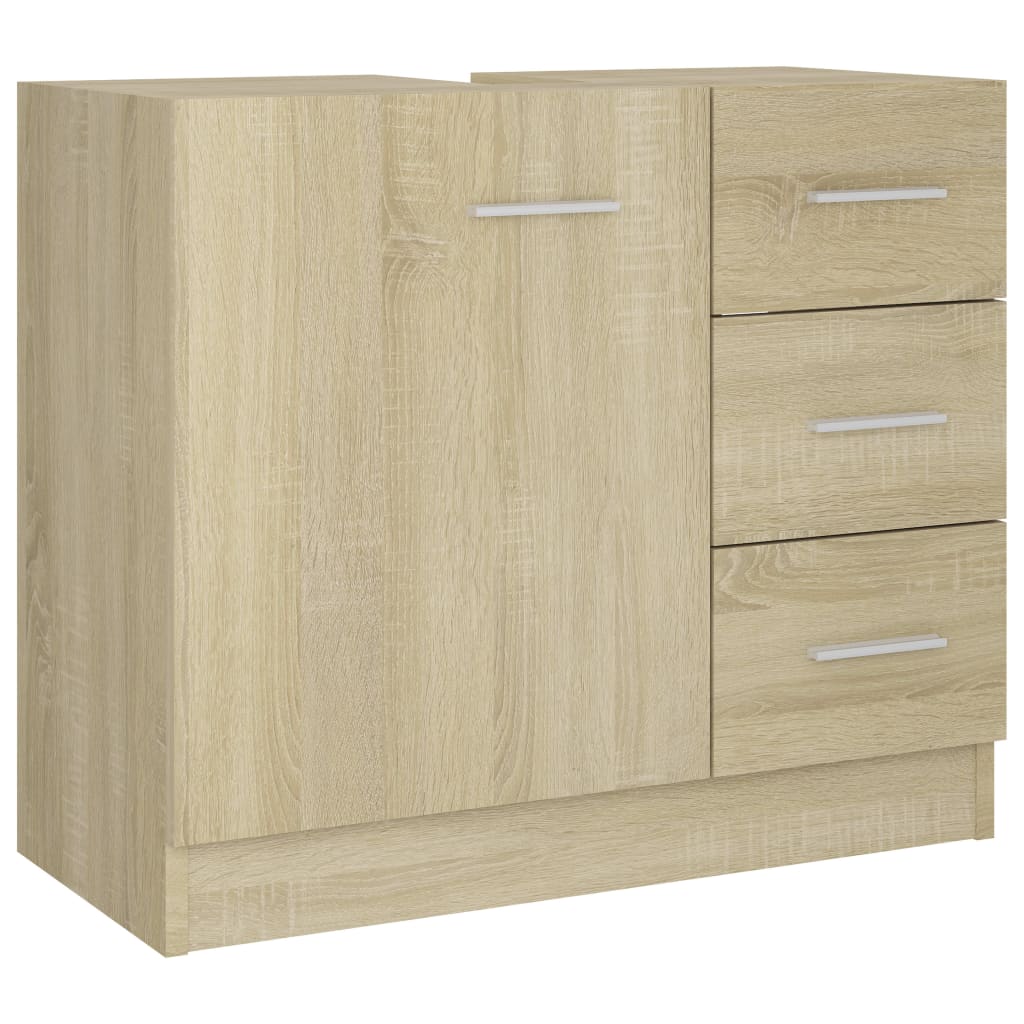 vidaXL Mască de chiuvetă, stejar sonoma, 63 x 30 x 54 cm, PAL vidaXL Mască de chiuvetă, stejar sonoma, 63 x 30 x 54 cm, PAL