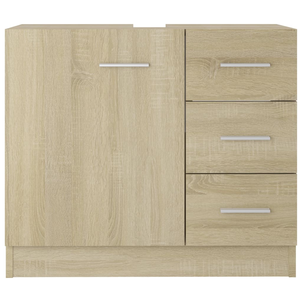 vidaXL Mască de chiuvetă, stejar sonoma, 63 x 30 x 54 cm, PAL vidaXL Mască de chiuvetă, stejar sonoma, 63 x 30 x 54 cm, PAL