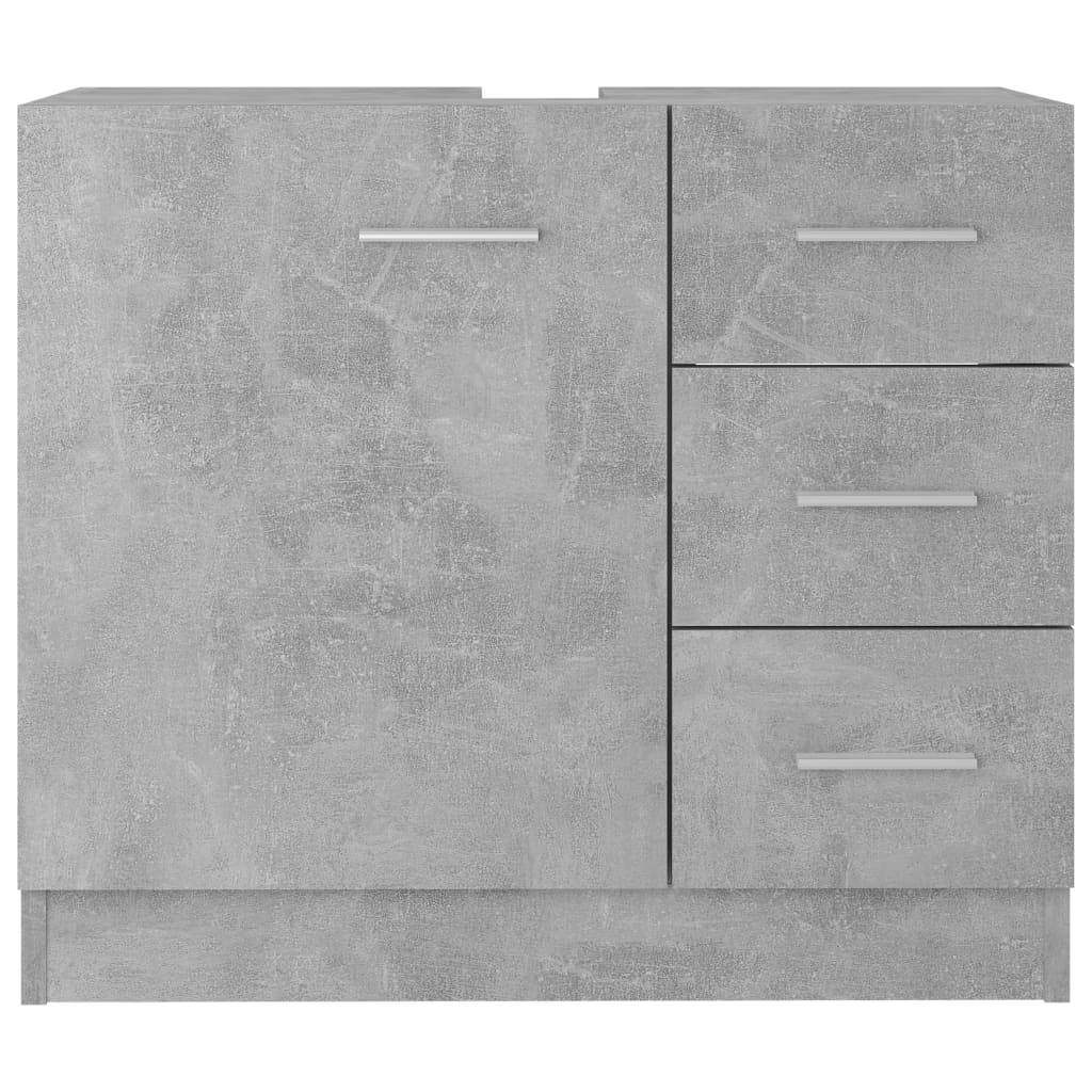 vidaXL Mască de chiuvetă, gri, 63 x 30 x 54 cm, PAL vidaXL Mască de chiuvetă, gri, 63 x 30 x 54 cm, PAL