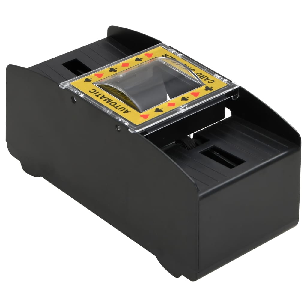 vidaXL Aparat automat de amestecat cărți, negru, 2 pachete vidaXL Aparat automat de amestecat cărți, negru, 2 pachete