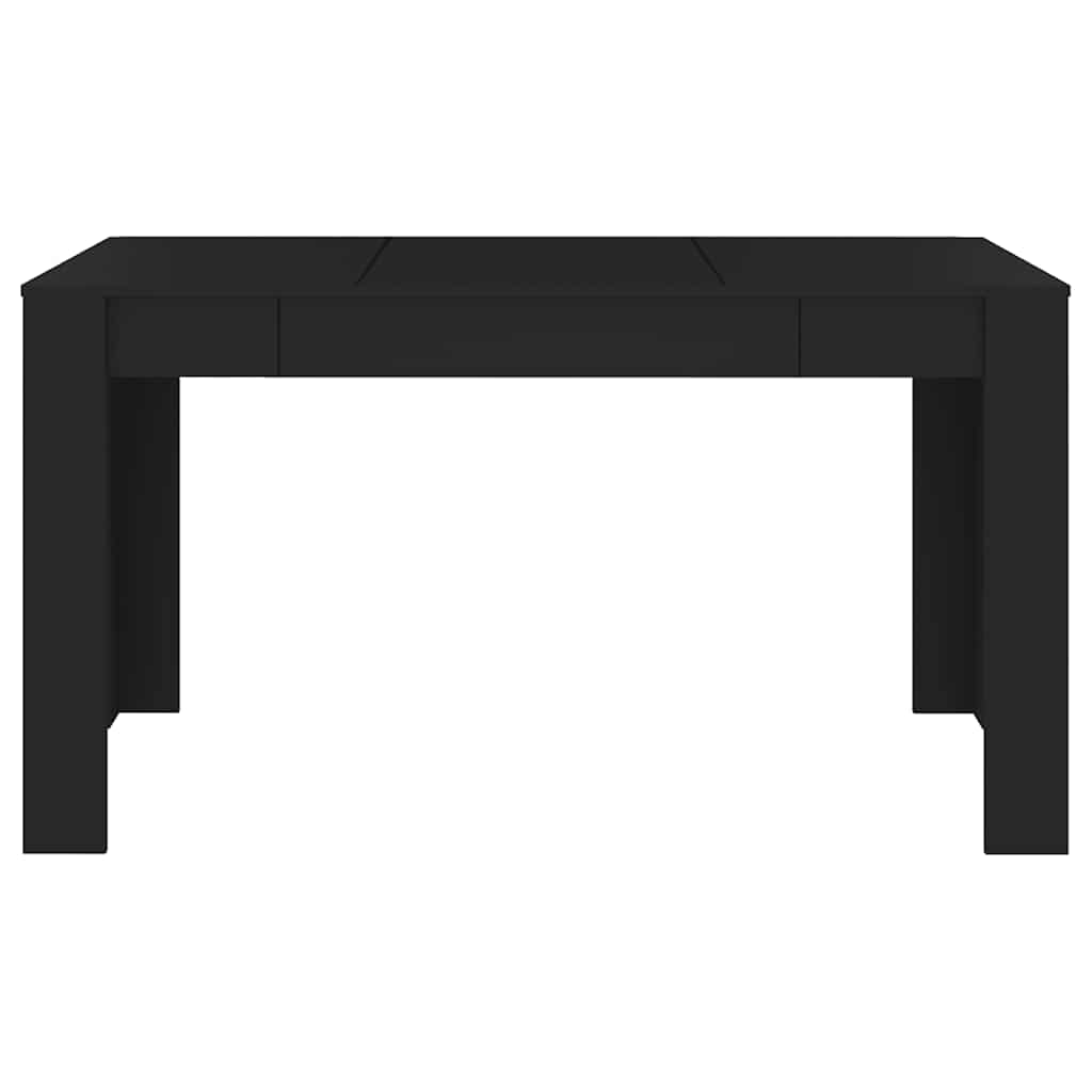 vidaXL Masă de bucătărie, negru, 140x74,5x76 cm, PAL vidaXL Masă de bucătărie, negru, 140x74,5x76 cm, PAL