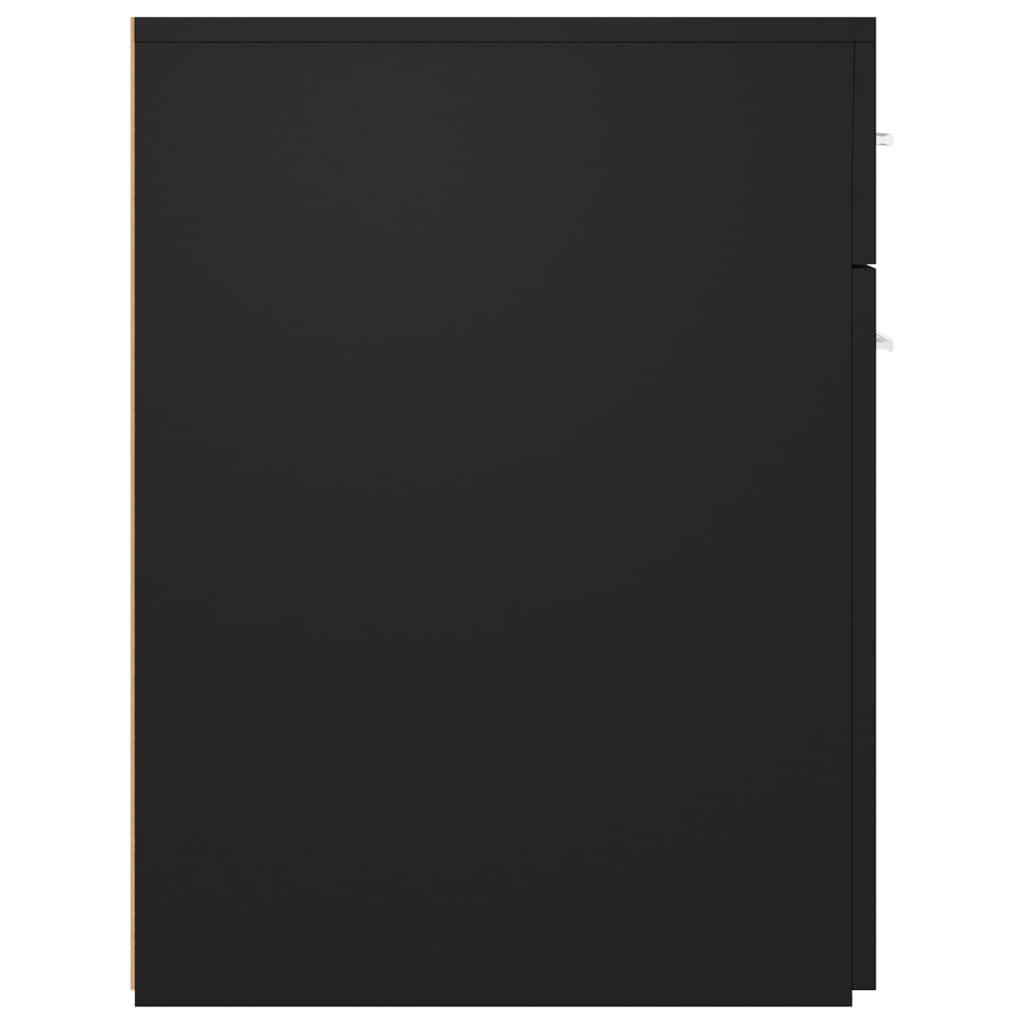 vidaXL Dulap de farmacie, negru, 20x45,5x60 cm, lemn prelucrat vidaXL Dulap de farmacie, negru, 20x45,5x60 cm, lemn prelucrat