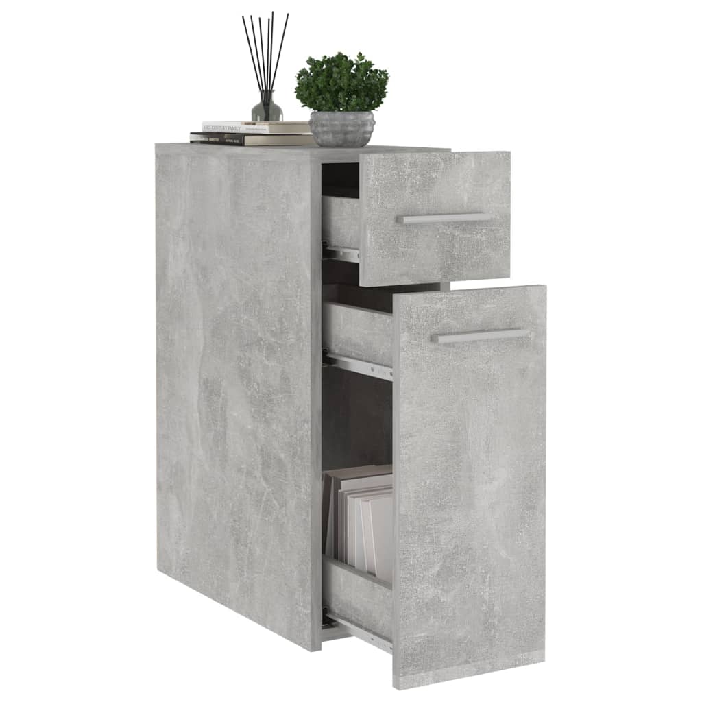 vidaXL Dulap de farmacie, gri beton, 20x45,5x60 cm, PAL vidaXL Dulap de farmacie, gri beton, 20x45,5x60 cm, PAL
