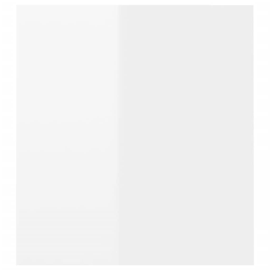 vidaXL Comodă TV cu lumini LED, alb extralucios, 120x35x40 cm vidaXL Comodă TV cu lumini LED, alb extralucios, 120x35x40 cm