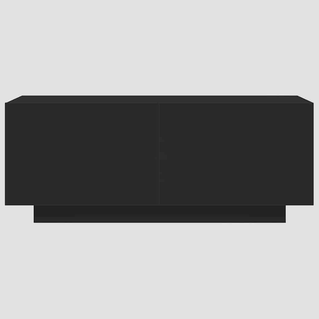 vidaXL Comodă TV, negru, 100x35x40 cm, lemn prelucrat