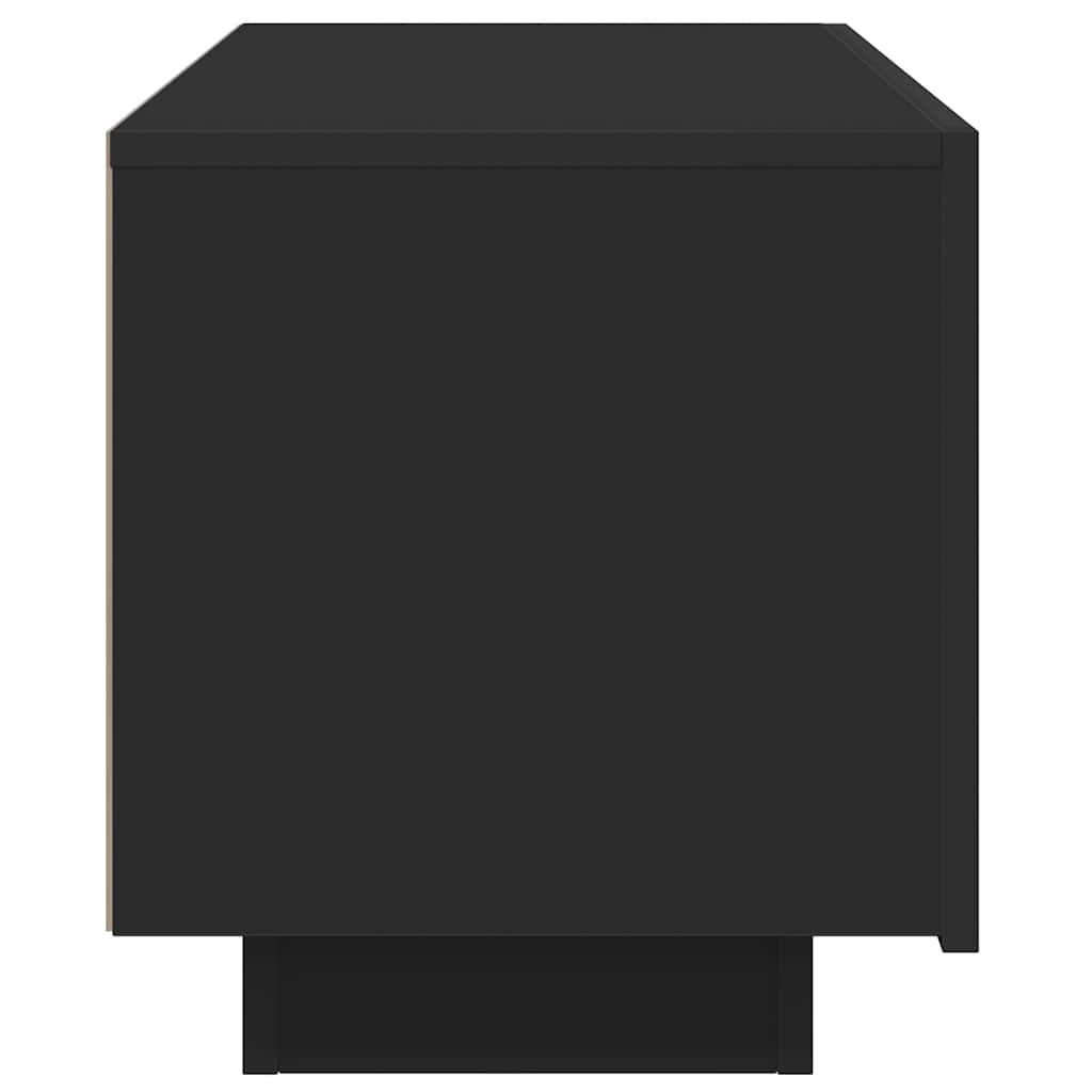 vidaXL Comodă TV, negru, 100x35x40 cm, lemn prelucrat