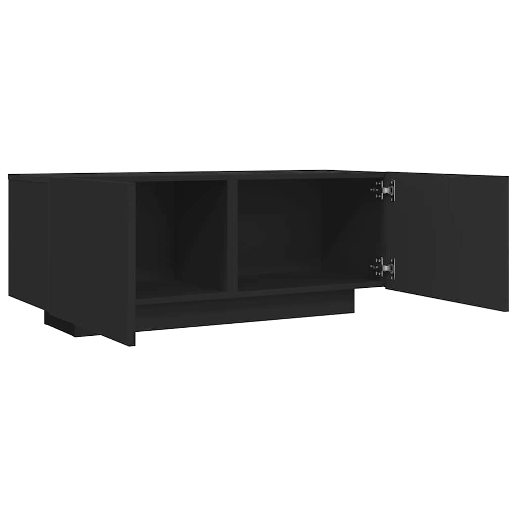 vidaXL Comodă TV, negru, 100x35x40 cm, lemn prelucrat