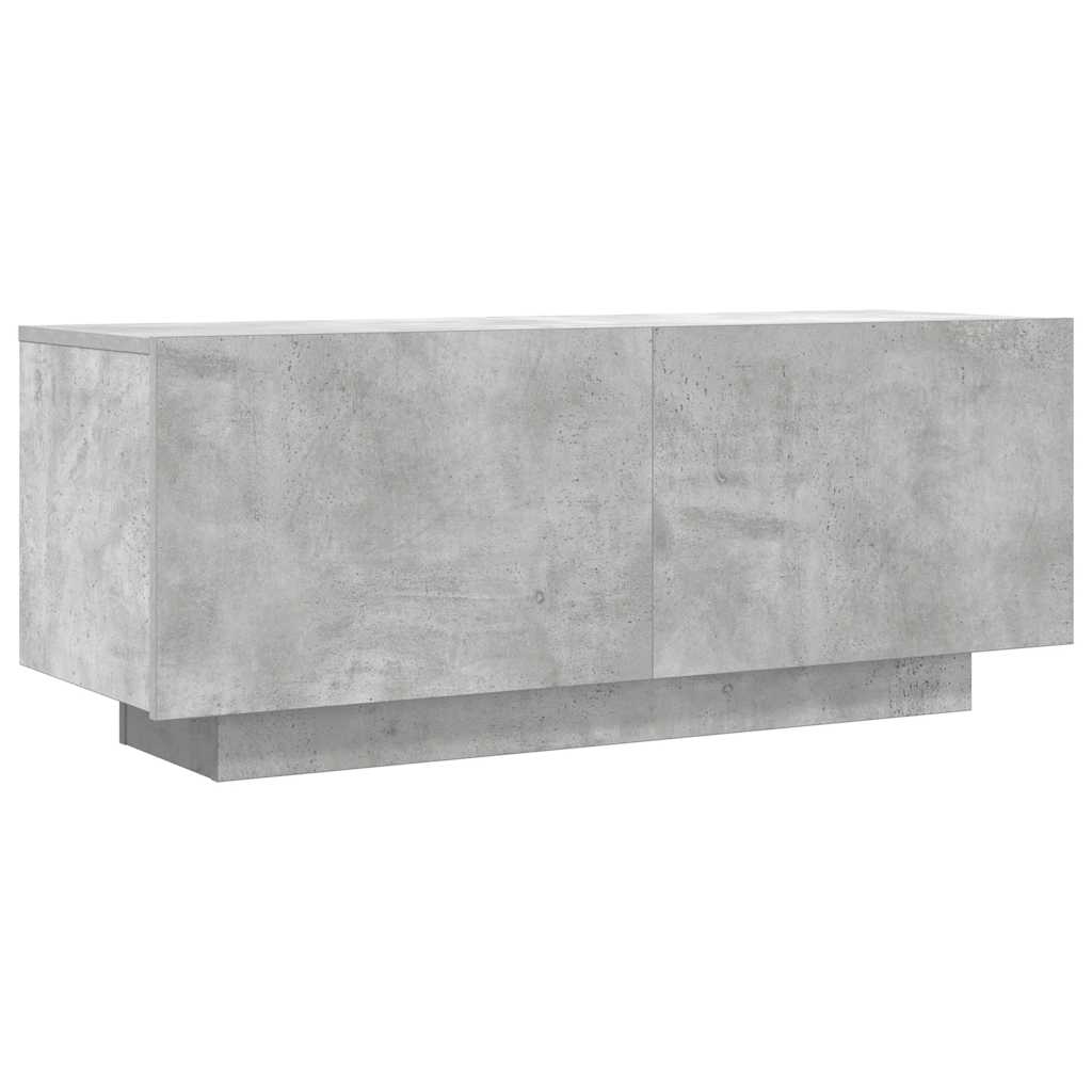 vidaXL Comodă TV, gri beton, 100x35x40 cm, lemn prelucrat