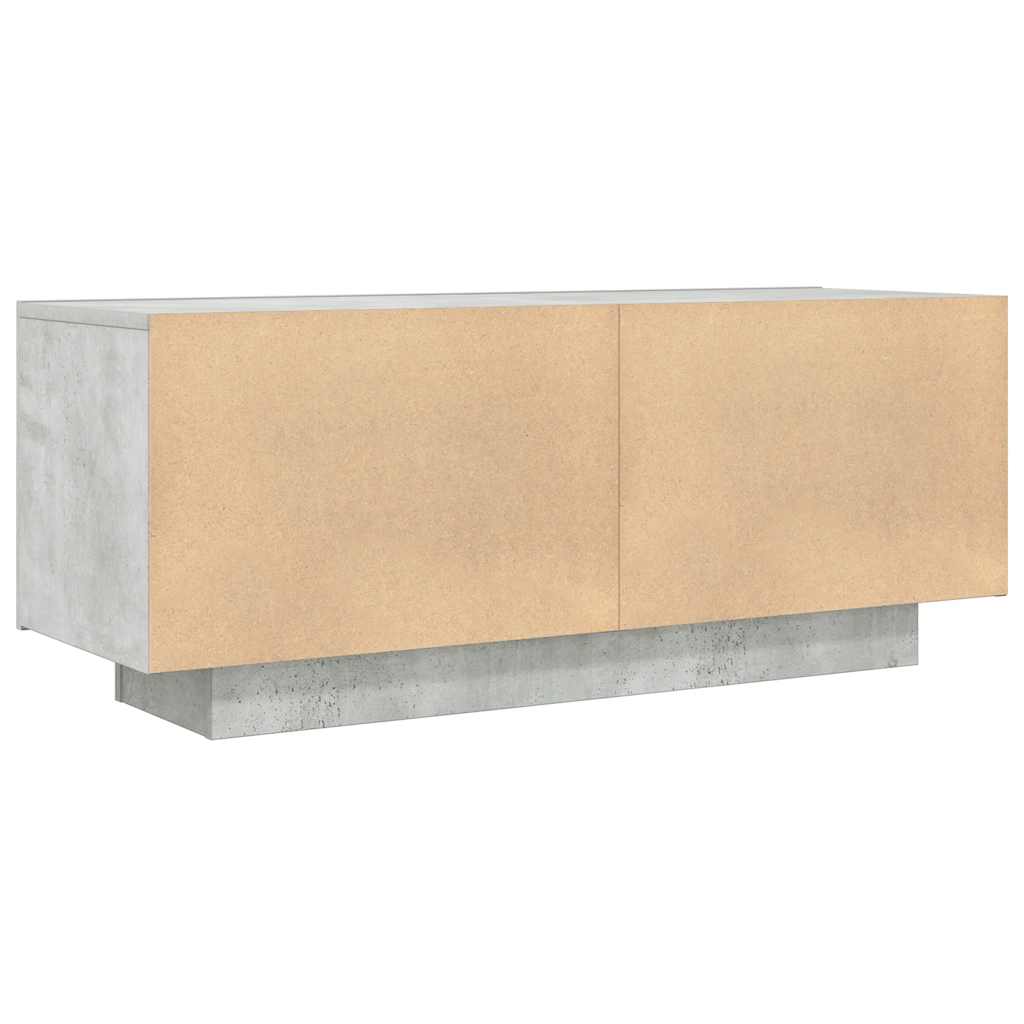 vidaXL Comodă TV, gri beton, 100x35x40 cm, lemn prelucrat