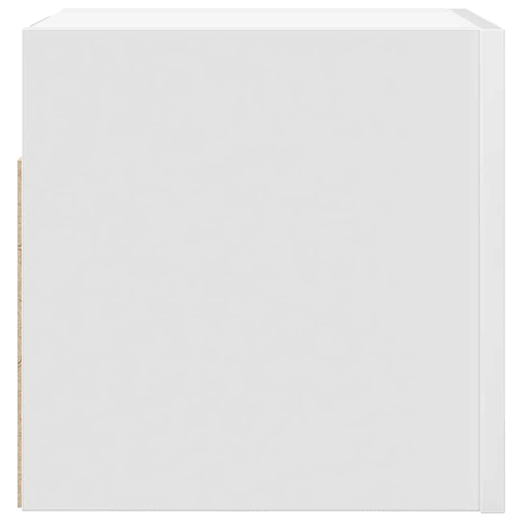 vidaXL Dulapuri TV montate pe perete, 2 buc., alb, 30,5x30x30 cm vidaXL Dulapuri TV montate pe perete, 2 buc., alb, 30,5x30x30 cm