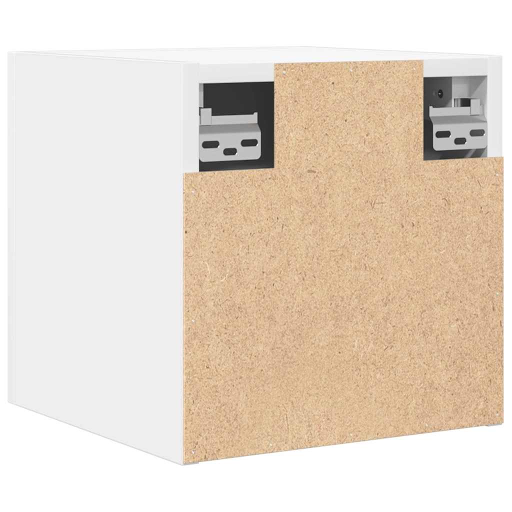 vidaXL Dulapuri TV montate pe perete, 2 buc., alb, 30,5x30x30 cm vidaXL Dulapuri TV montate pe perete, 2 buc., alb, 30,5x30x30 cm